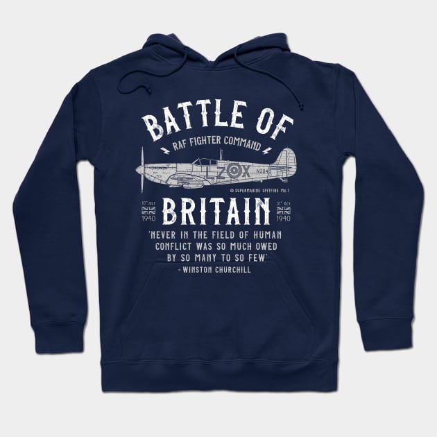 Battle of Britain - Spitfire Hoodie by 909 Apparel